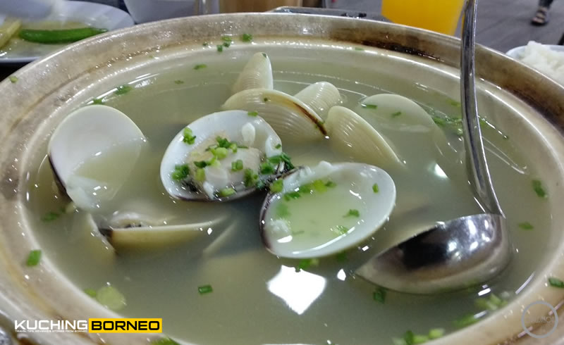 Muara Tebas Seafood White clam soup