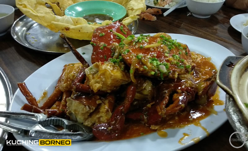 Muara Tebas Seafood sweet sour crab